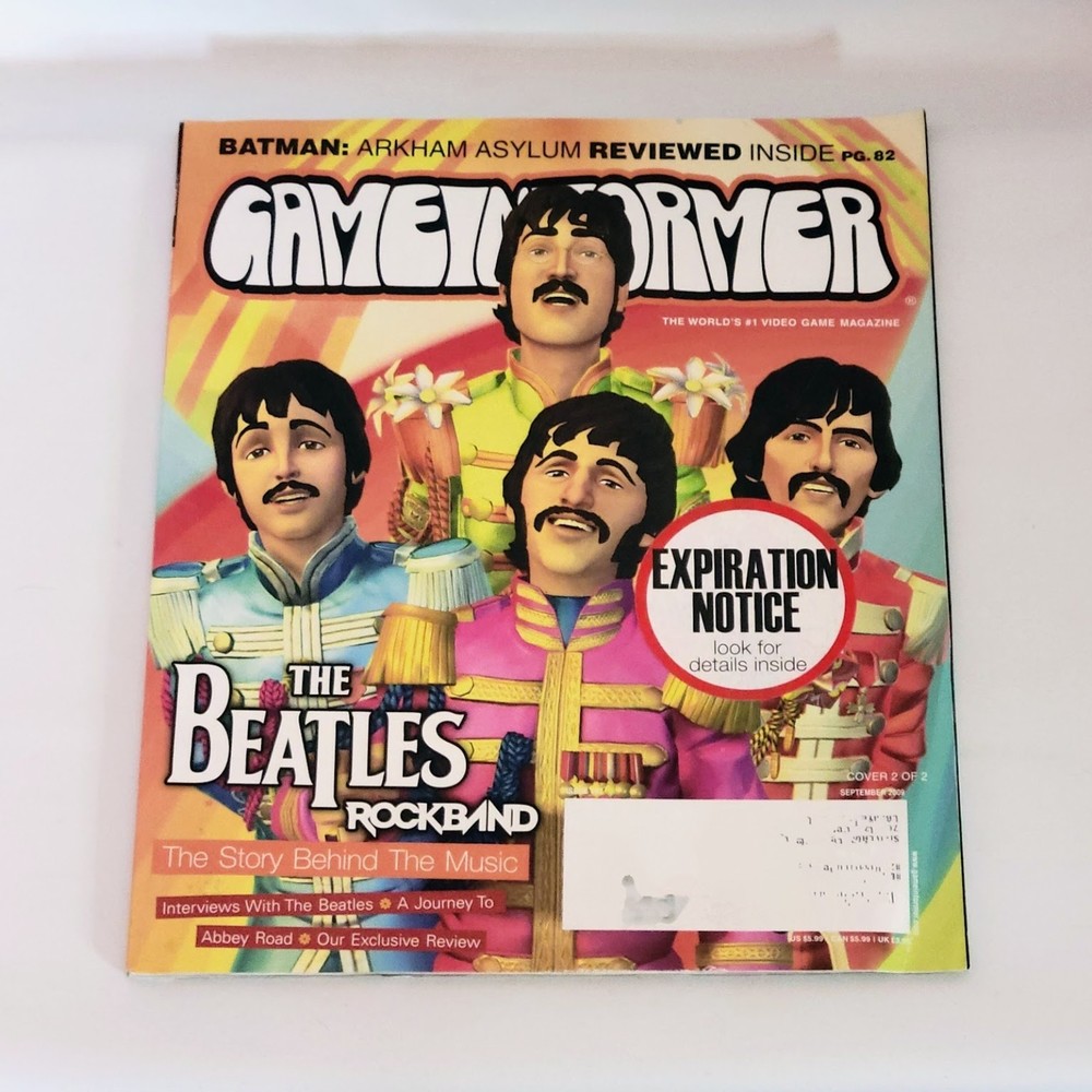 Game Informer Magazine #197 Sept. 2009 Beatles Rock Band Edition. Rare